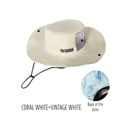 Tavarua Surf Hat - Coral White